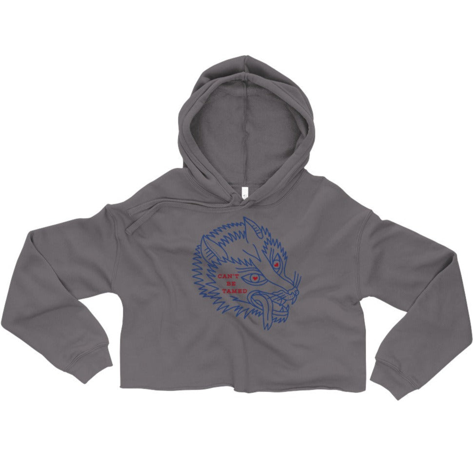 Women's Can't Be Tamed Crop Hoodie