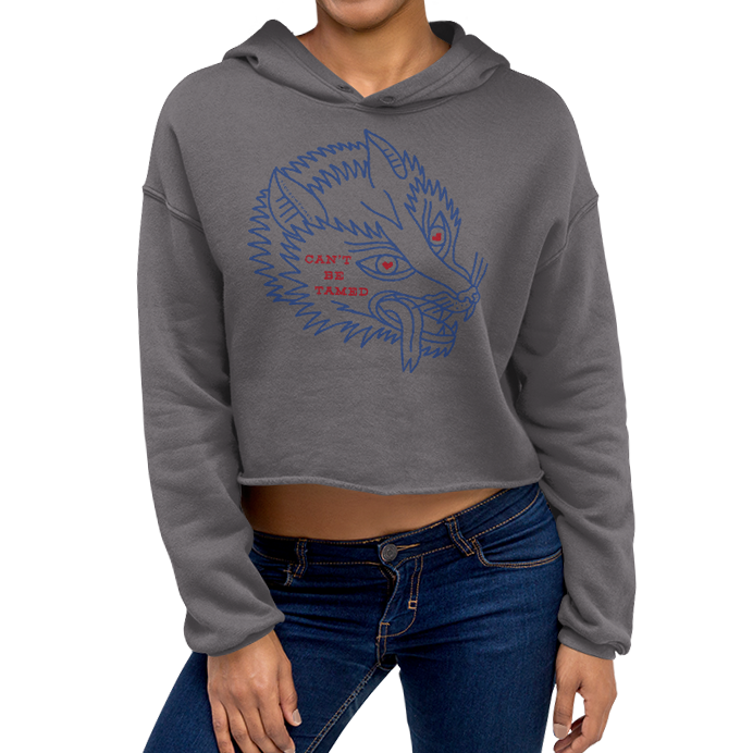 Women's Can't Be Tamed Crop Hoodie