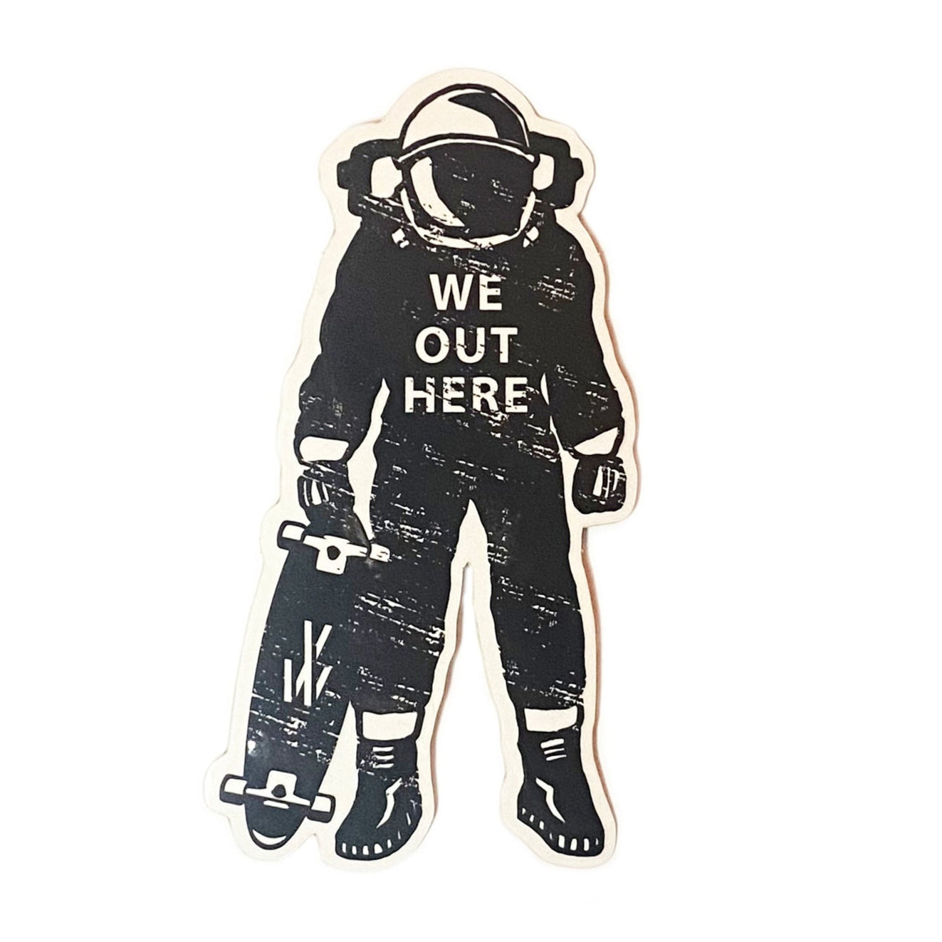 We Out Here Clear Decal VICTORWRENCH